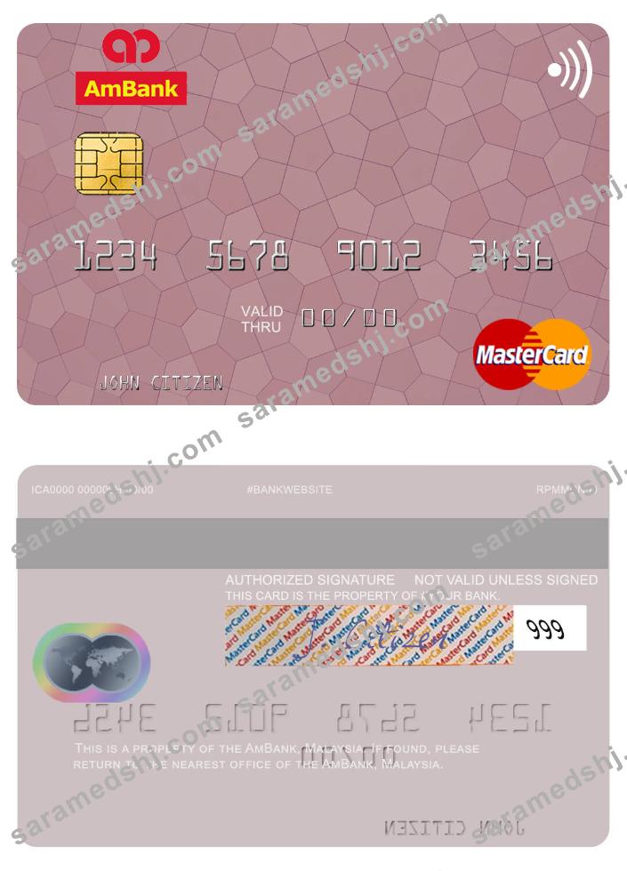 Malaysia AmBank mastercard